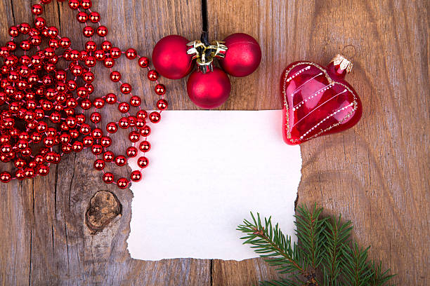 istock Christmas Greeting Card whith glass heart 510225857