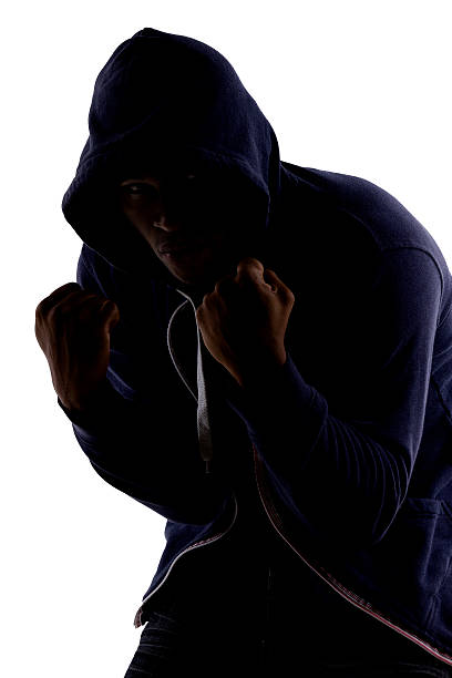 istock Silhouette of a Fighter Shadow Boxing 510225994