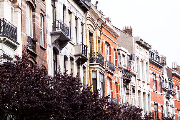 istock Brick rowhouses in Brussels 510226285