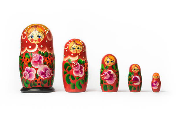 텍사스식 matryoshka - russian nesting doll doll small russian culture 뉴스 사진 이미지