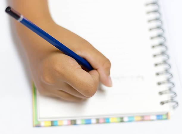 istock top view of writing hand 510228580