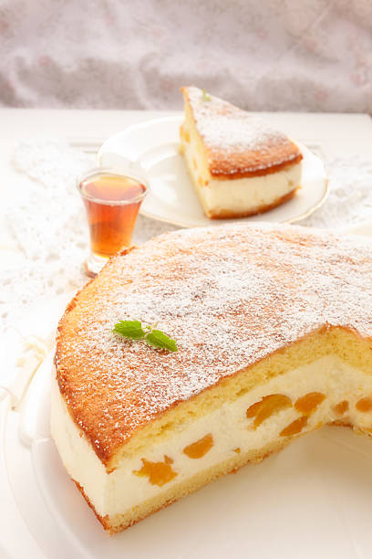 istock Cream Cheese Peach Cake 510228771