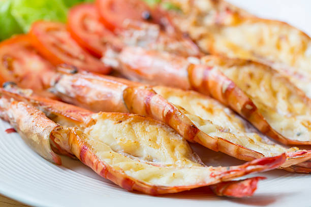 istock Grilled shrimp on plate 510228846