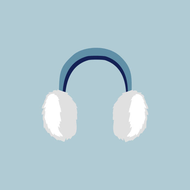 illustrations, cliparts, dessins animés et icônes de icône à cache-oreilles - ear muff