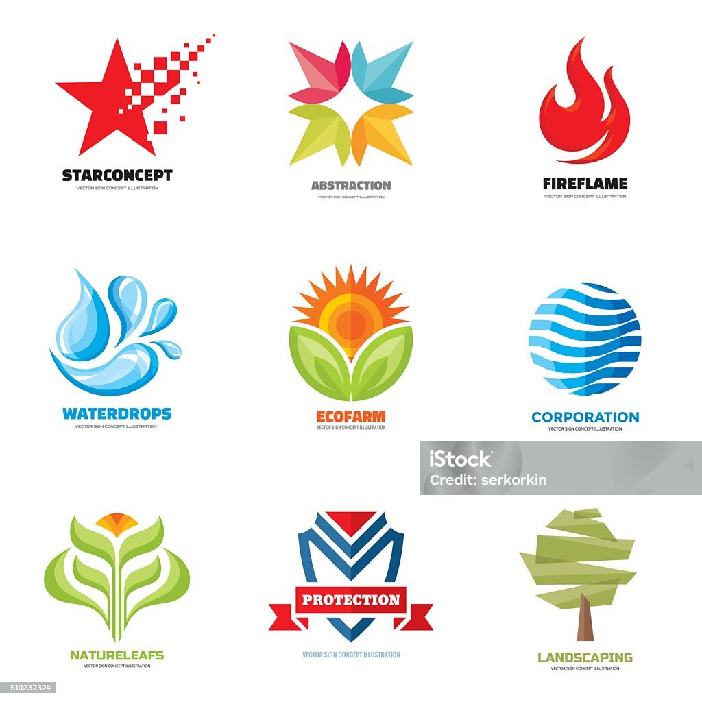 Vector Sign Ideas Sign Vector Set Creative Illustrations Symbol Collection Stock ...