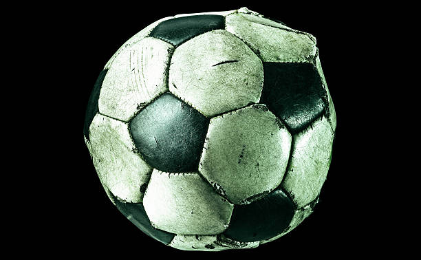 istock Old soccer ball isolated 510233570