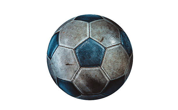 istock Old soccer ball isolated 510233856