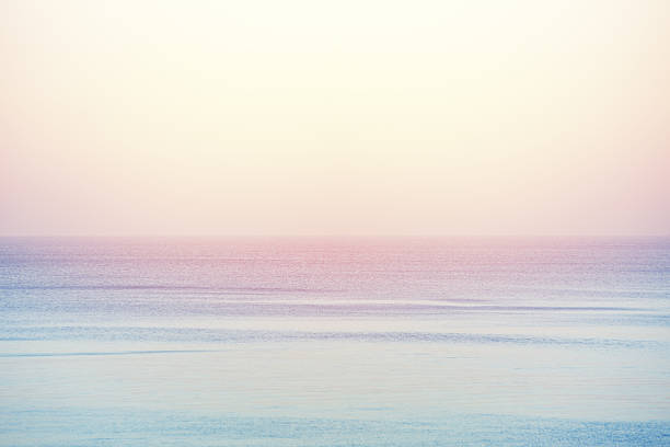 Sunset over the sea. Shot taken in Svetlogorsk, Kaliningrad. Image toned in pastel colors. Camera: Canon 5d mk III