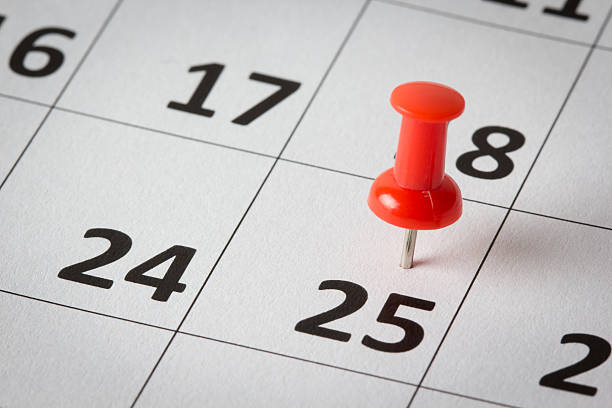 istock Appointments marked on calendar 510240241