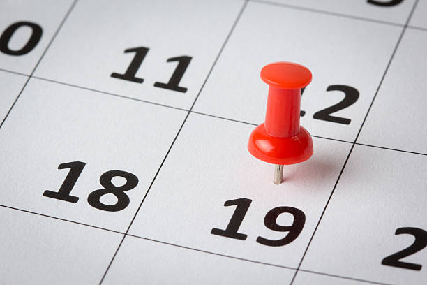 istock Appointments marked on calendar 510240611