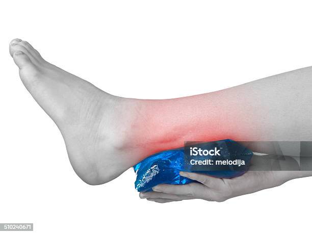 Acute Pain In Ankle Stock Photo - Download Image Now - Adult, Adults Only, Anatomy