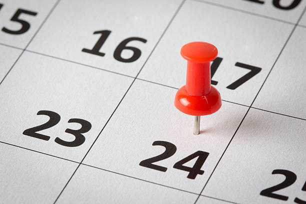 istock Appointments marked on calendar 510240943