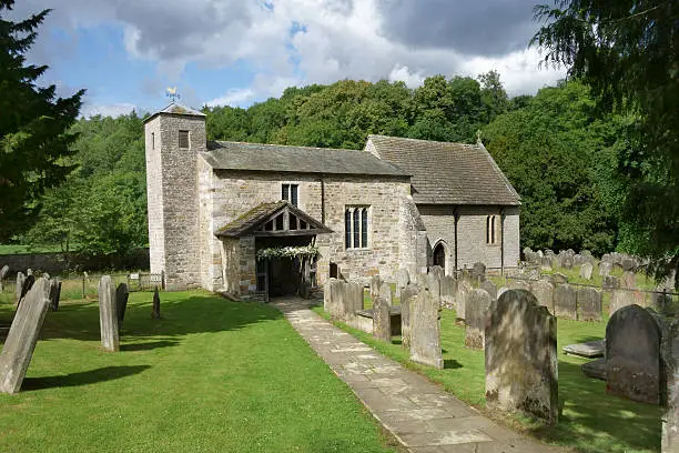 St Gregory's Minster, near Kirbymoorside - a small Anglo Saxon church in the North York Moors National Park, North Yorkshire, England.