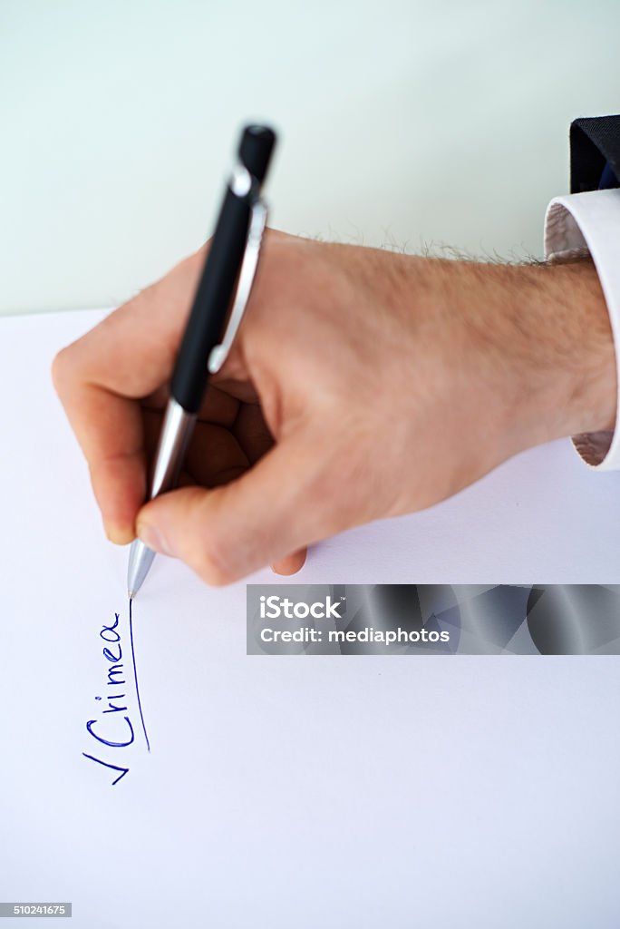 check-point human hand checking Crimea 20-29 Years Stock Photo