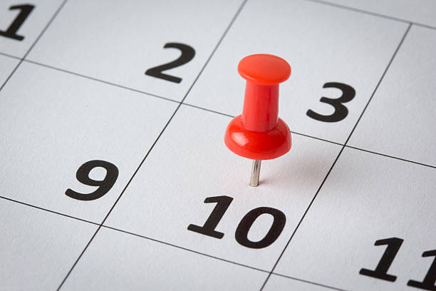 istock Appointments marked on calendar 510242101