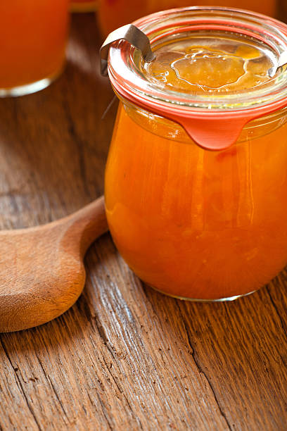 istock Homemade melon jam in a preserving jar 510243339