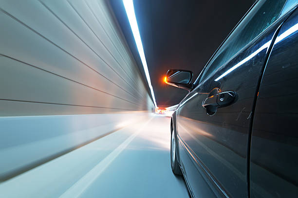 istock car on the road with motion blur background 510244947