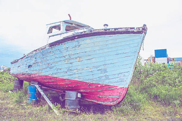 istock Old fishing boat 510245113