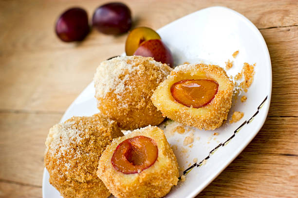 istock Desserts, delicacy - Dumplings with plums 510265957