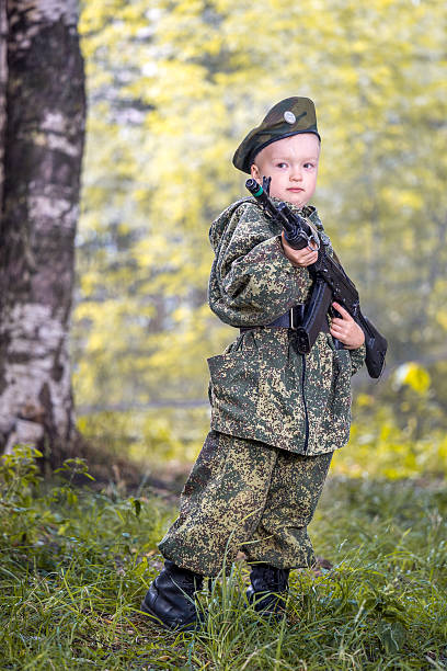 istock Fearless little soldier 510266449
