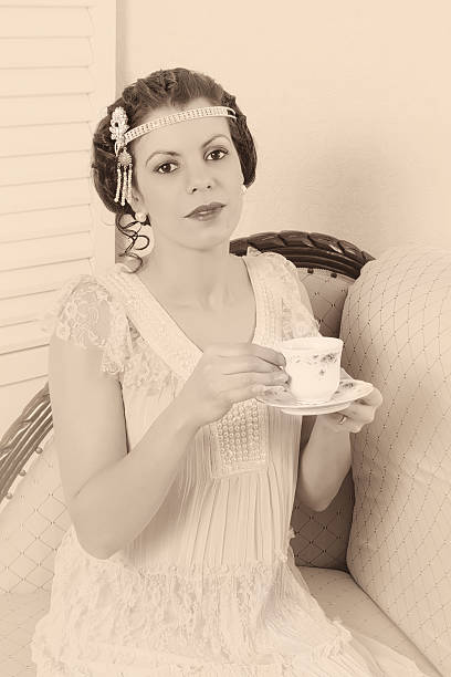 istock Faded vintage tea party 510267945