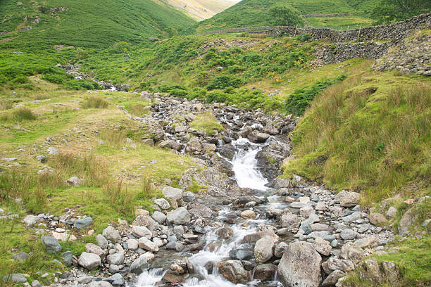 istock Winding stream through the hills 510269787