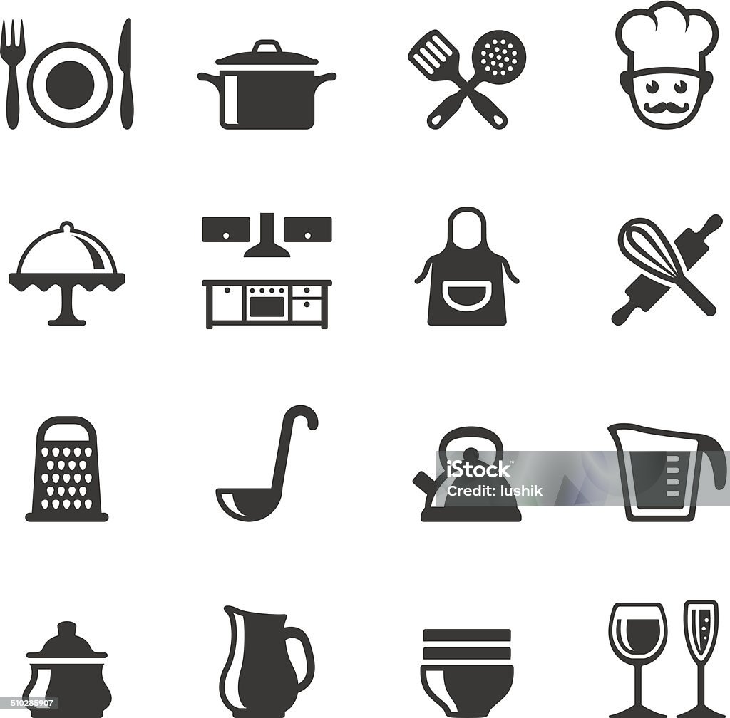 Soulico icons - Cooking Soulico collection - Domestic Kitchen and Cooking icons. Icon Symbol stock vector