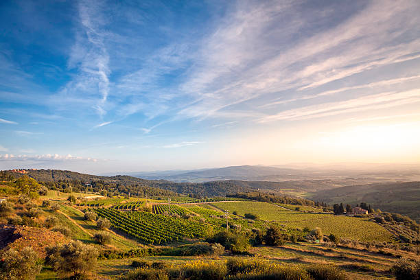 istock Chianti sunset panorama-Tuscany. Color image 510286635