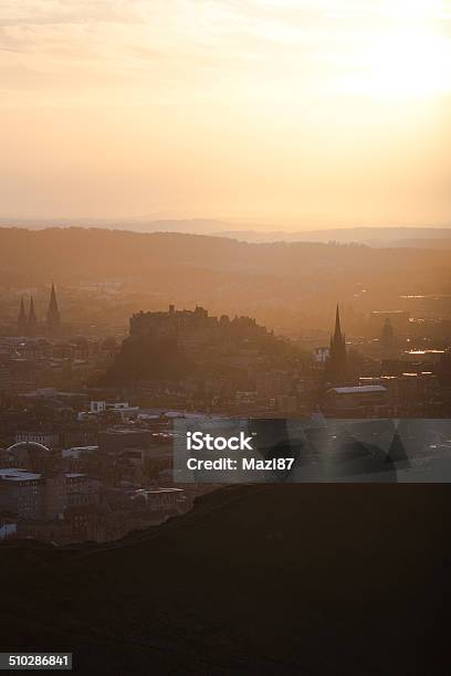 Sunset Over Edinburgh Stock Photo - Download Image Now - Arthur's Seat, Edinburgh - Scotland, Castle