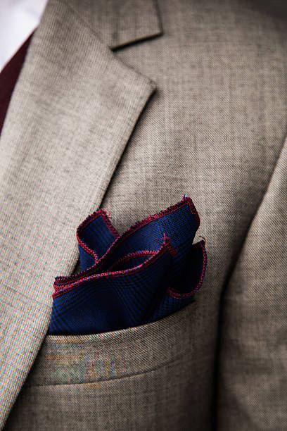 istock Close up of suit pocket square 510303546