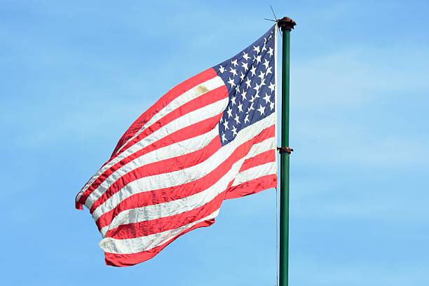 istock American flag flying 510303841
