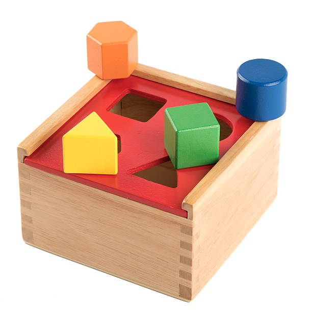 istock Wooden toy logic puzzle game 510303856