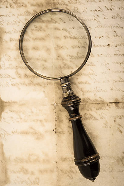 istock Vintage magnifying glass 510303882