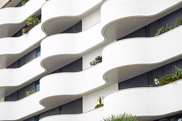 istock Building facade with balconies 510304067