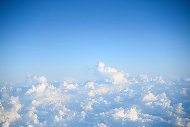 istock Sky and clouds, view from airplane's window 510305180