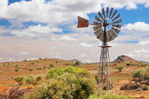 Windmill in Flinders Ranges National Park, Australia