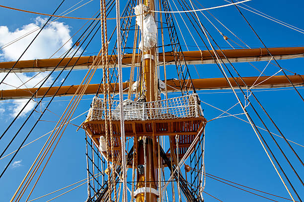 istock Sailboat with lowered the sail 510306675