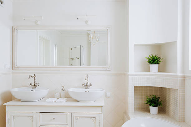 istock Bathroom for a couple 510307452