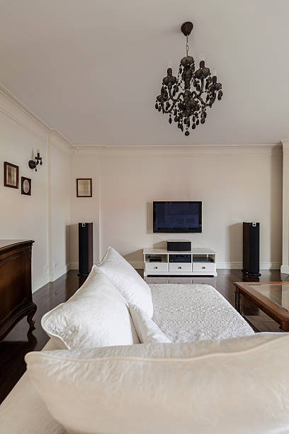 istock Spacious and stylish living room 510307518
