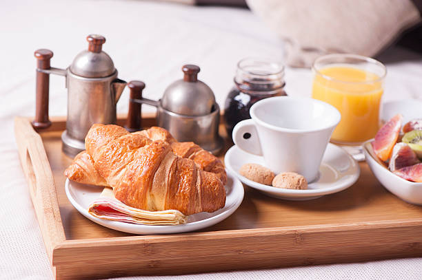 istock Breakfast in bed at a hotel room 510307746