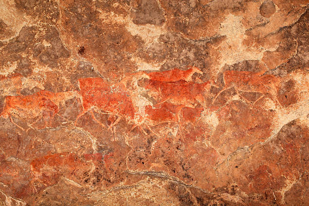 istock Bushmen rock painting 510308163
