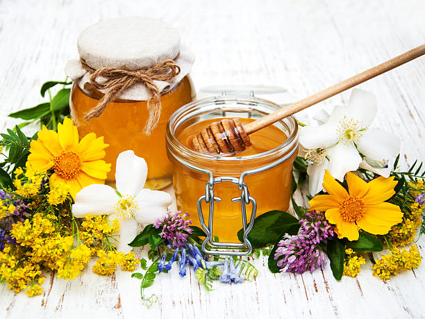 istock Honey and wild flowers 510308842