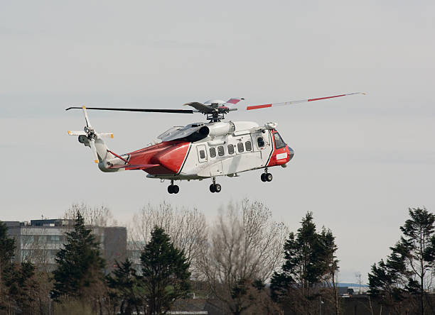 istock Low Flying Sikorsky S-92  Helicopter 510309401