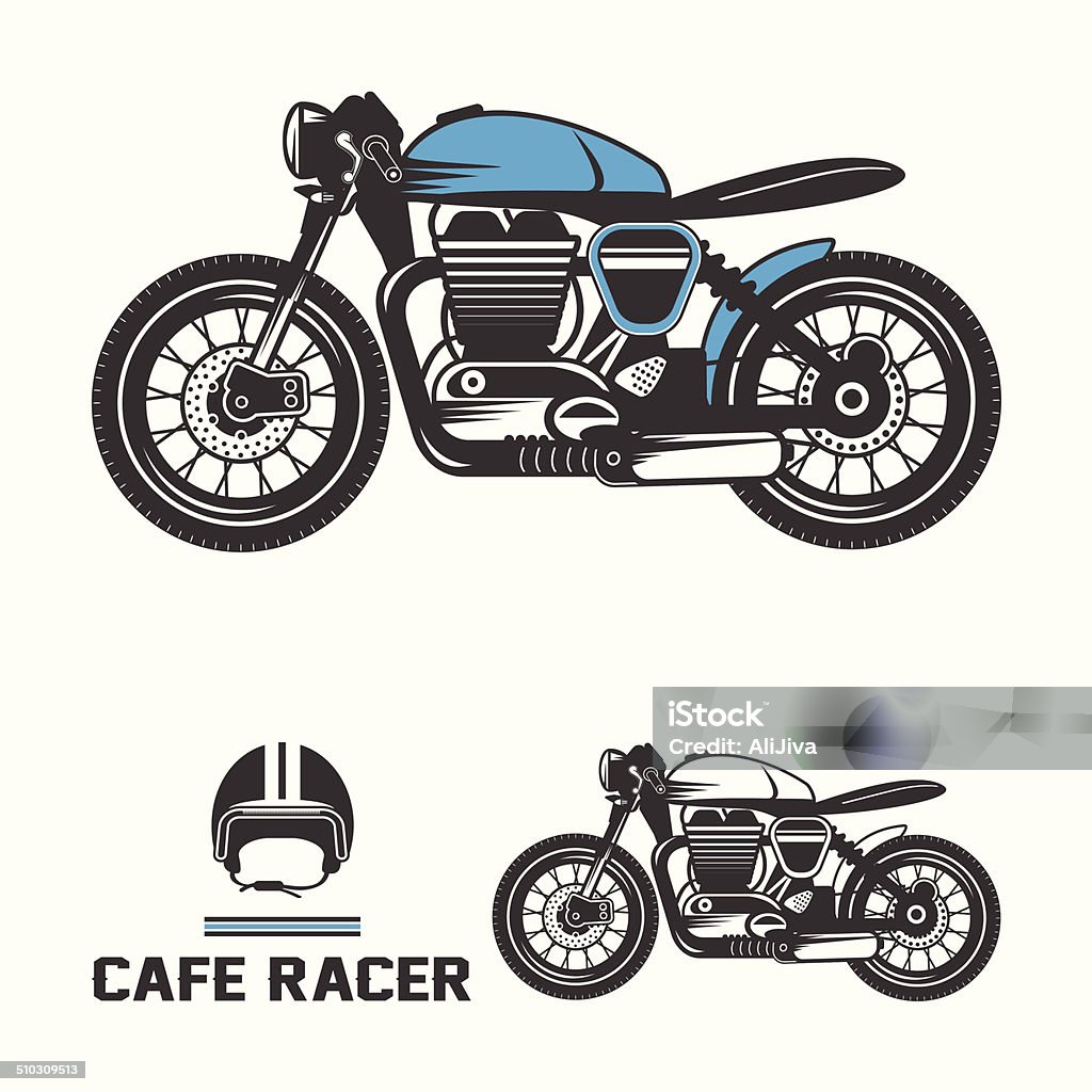 Cafe Racer Xe Máy Hình Minh Họa Sẵn Có - Tải Xuống Hình Ảnh Ngay Bây Giờ -  Hình Minh Họa, Không Có Người - Số Người, Mô Tô - Xe Động