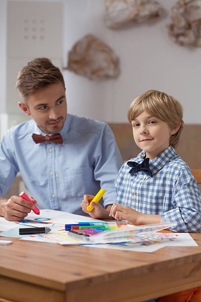 istock Father and son wearing bow ties 510309762
