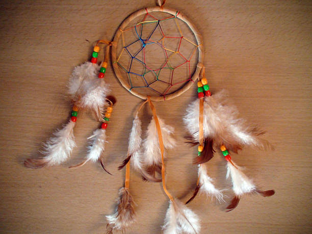 istock Close Up Look At  Dream Catcher Feather On The Table 510313228