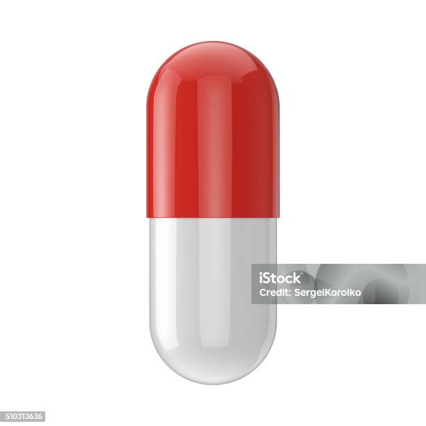 Realistic Vector Capsule Pill Isolated On White Stock Illustration - Download Image Now - Capsule - Medicine, Pill, Medicine