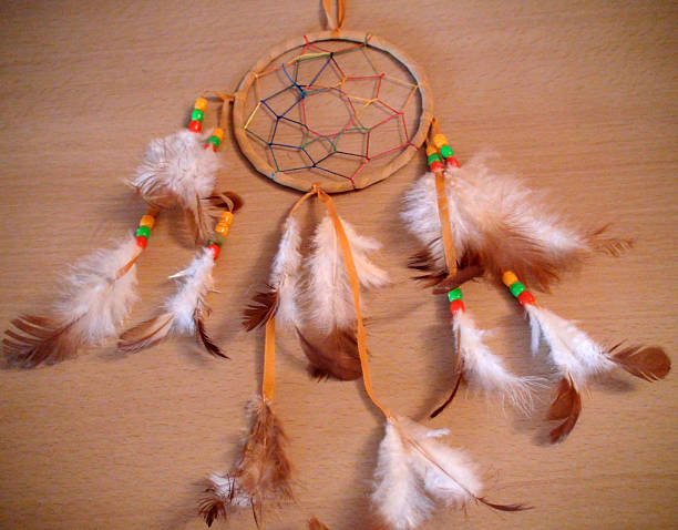 istock Close Up Look At Famous Dream Catcher Feather 510313746
