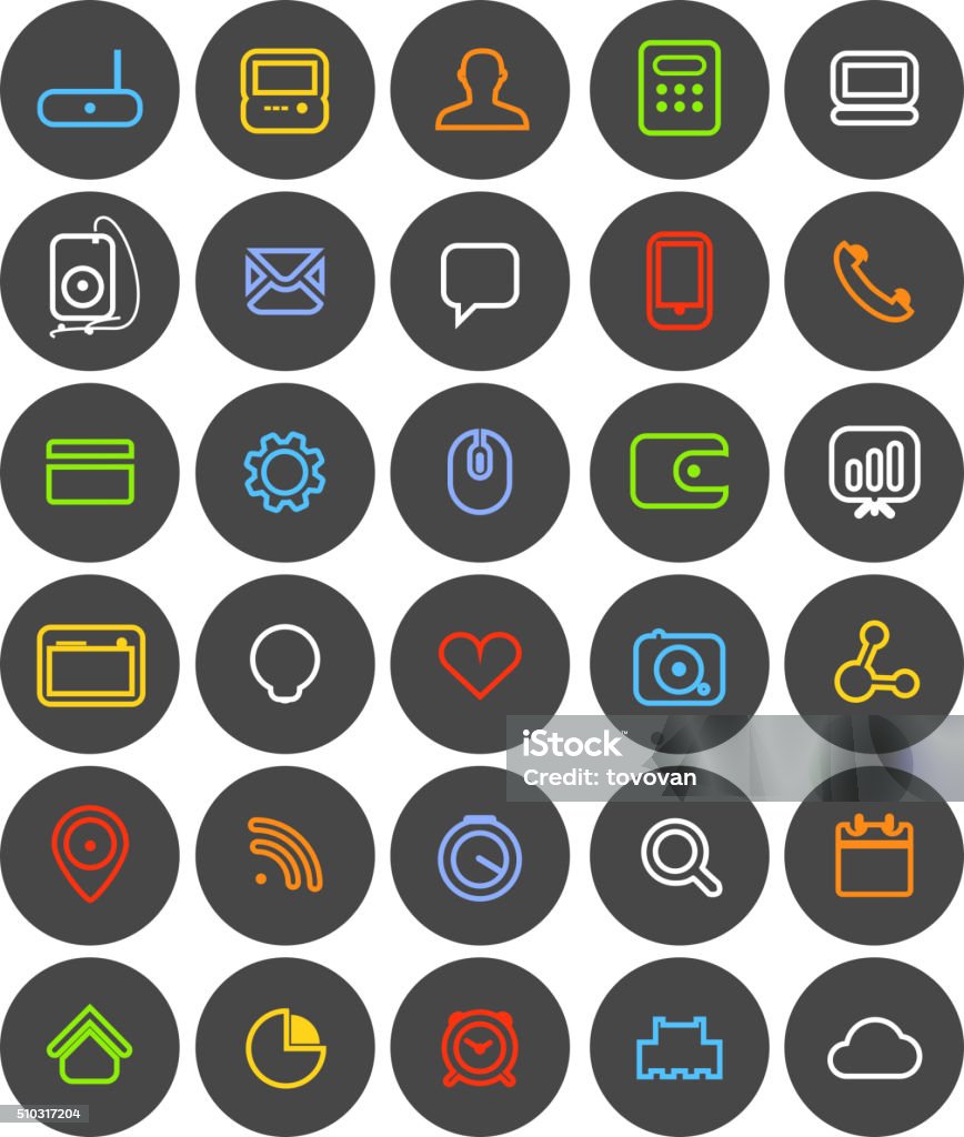 Pictogram Navigation Examples Different Simple Web Navigation Pictograms Stock Illustration ...