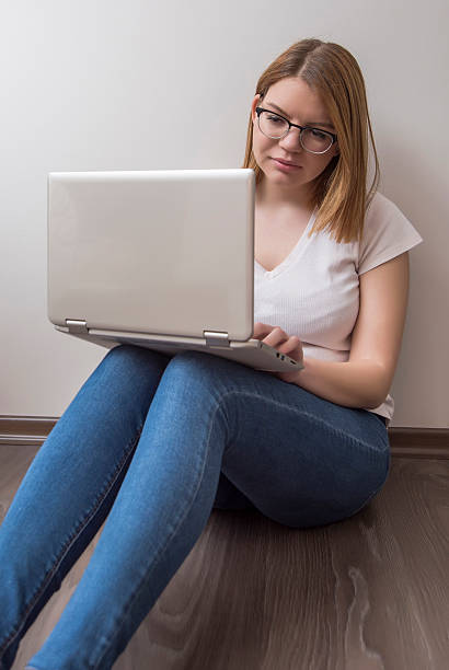 istock Teen Girl With Laptop Computer 510318226